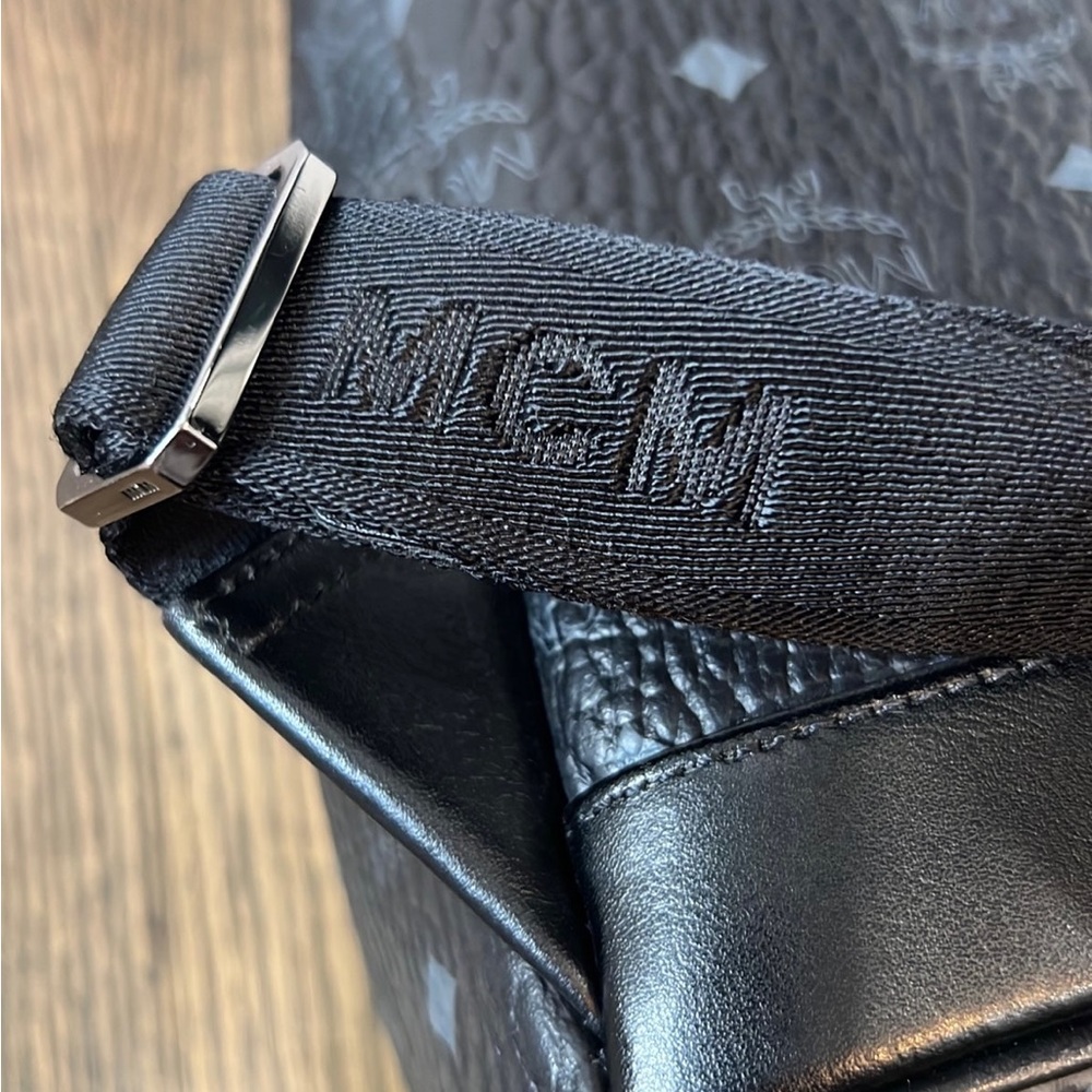 Authentic MCM Stark Side Studded Backpack in Visetos - Picture 9 of 13